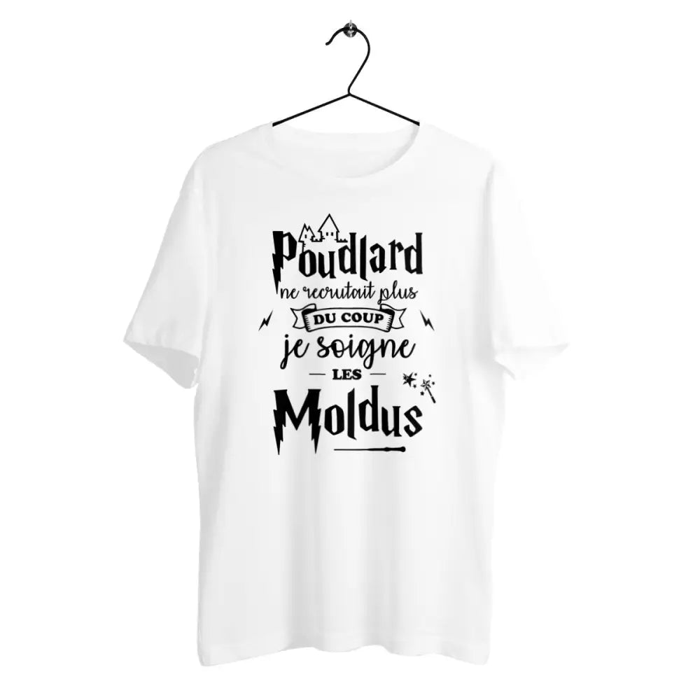 T-shirt homme en coton bio Je soigne les moldus