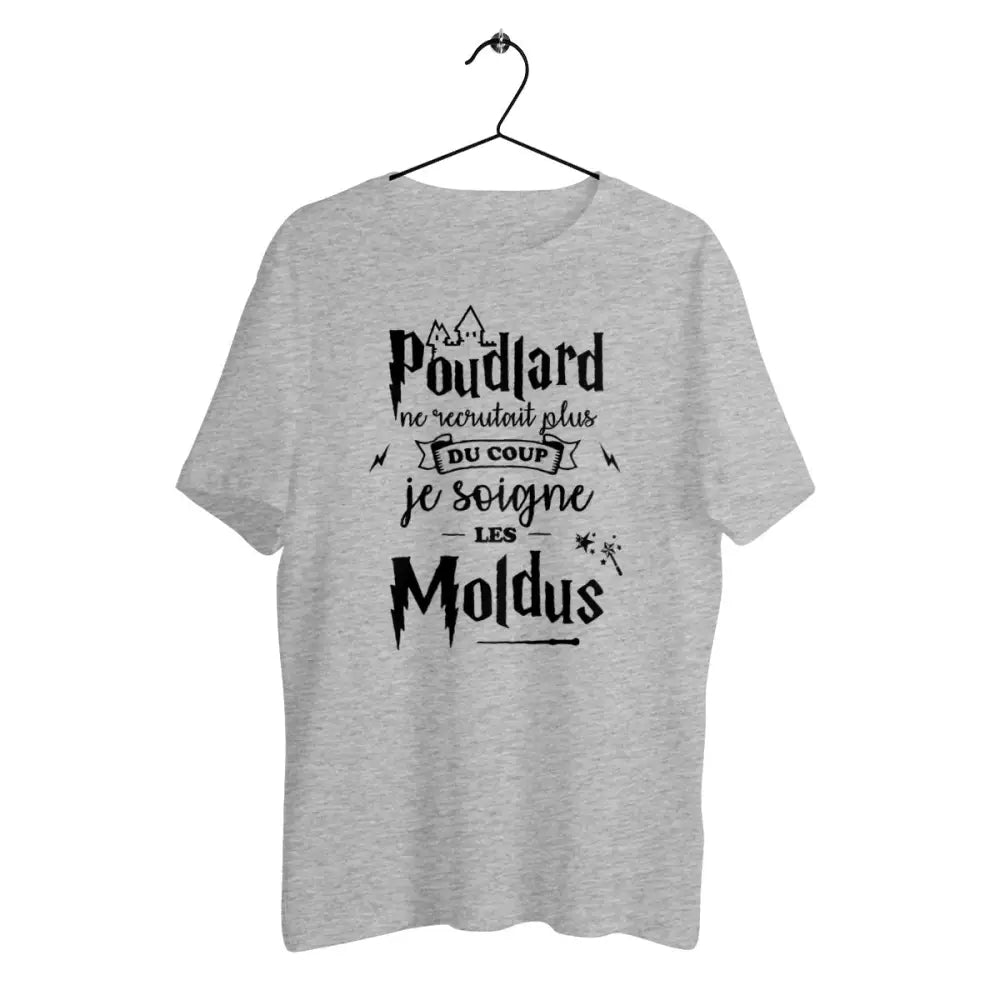 T-shirt homme en coton bio Je soigne les moldus
