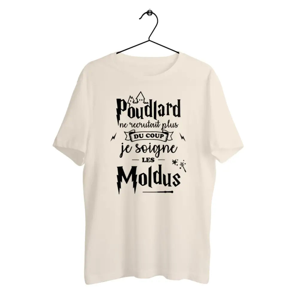 T-shirt homme en coton bio Je soigne les moldus