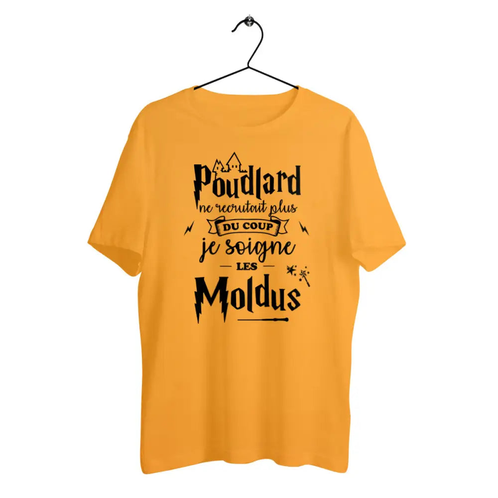 T-shirt homme en coton bio Je soigne les moldus