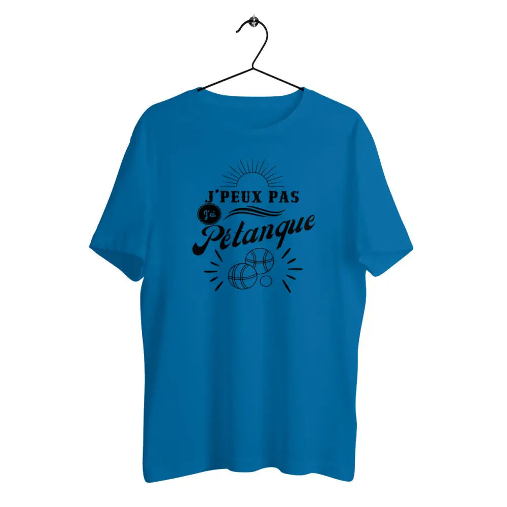 T-shirt homme en coton bio J'peux pas j'ai pétanque