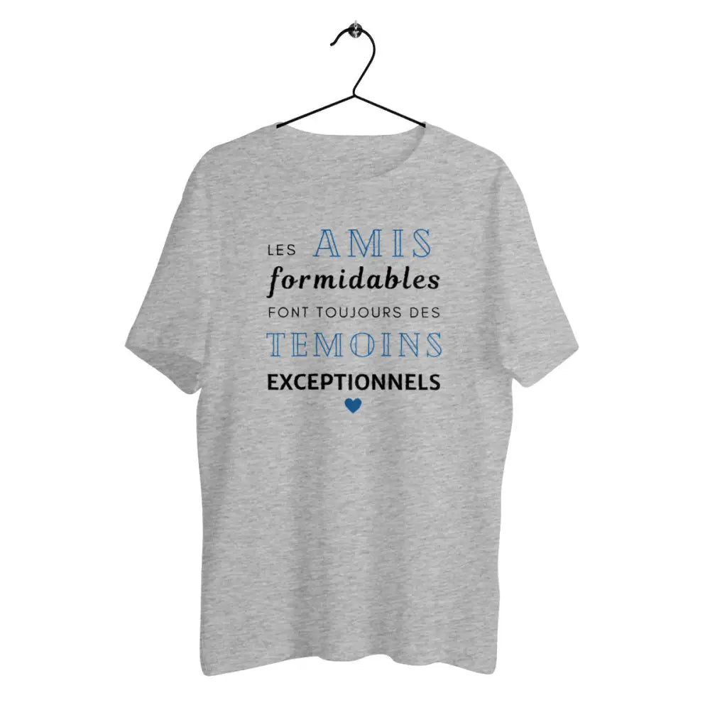 T-shirt homme en coton bio Les amis formidables