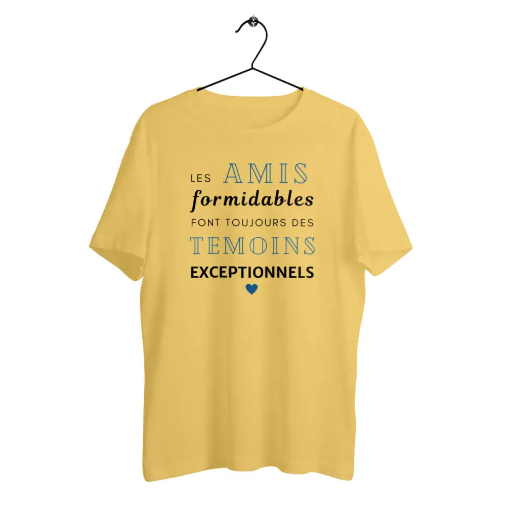 T-shirt homme en coton bio Les amis formidables
