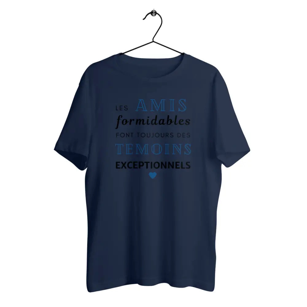 T-shirt homme en coton bio Les amis formidables