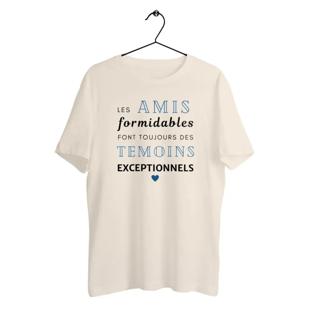 T-shirt homme en coton bio Les amis formidables
