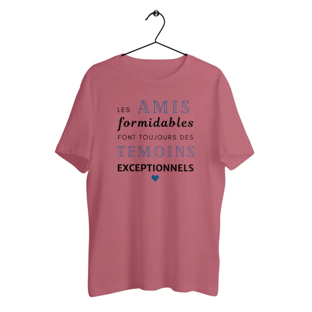 T-shirt homme en coton bio Les amis formidables