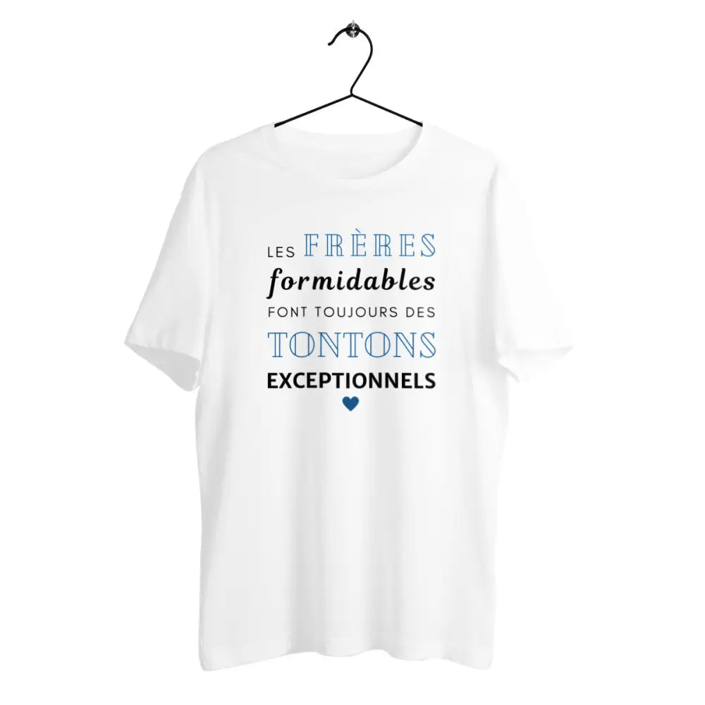 T-shirt homme en coton bio Les frères formidables