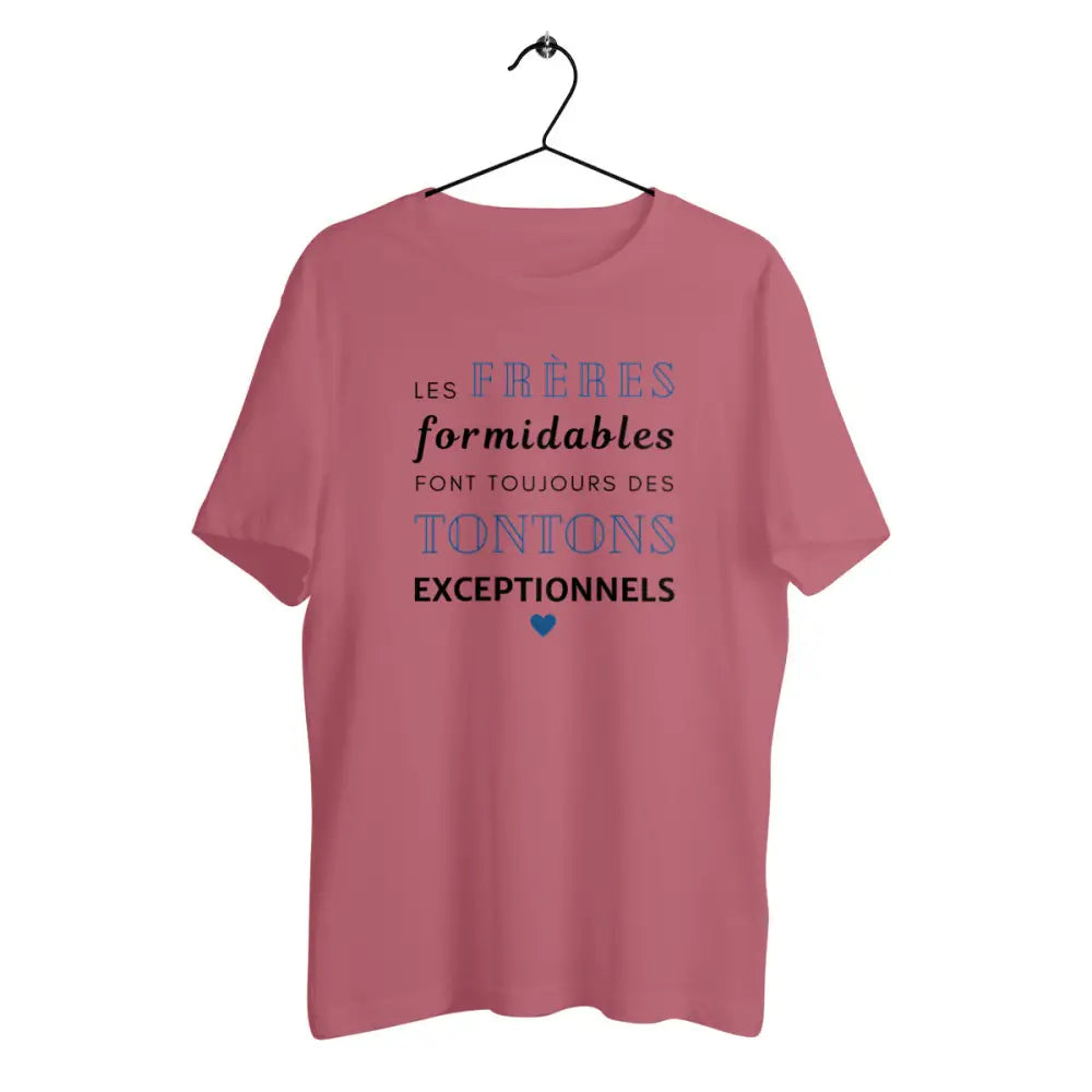 T-shirt homme en coton bio Les frères formidables