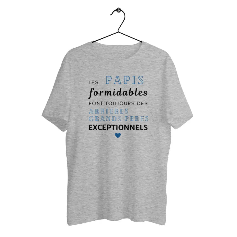 T-shirt homme en coton bio Les papis formidables