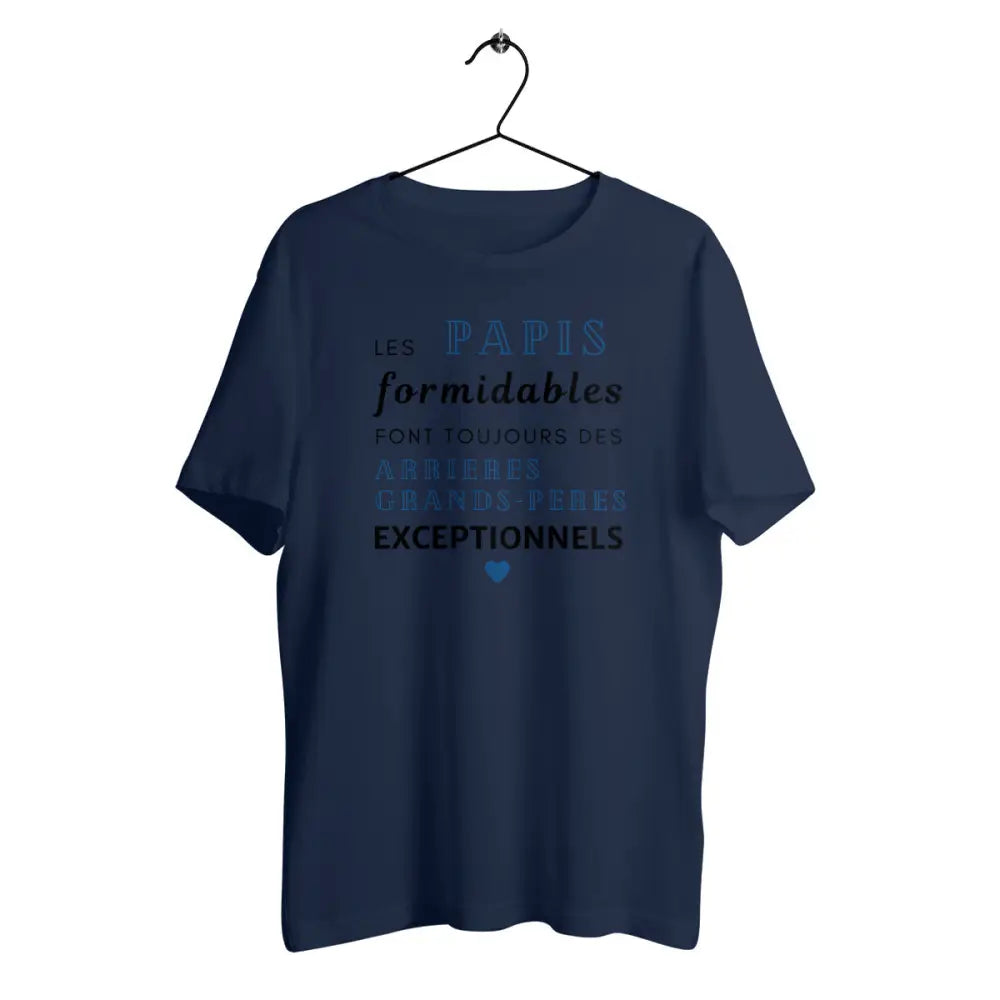 T-shirt homme en coton bio Les papis formidables