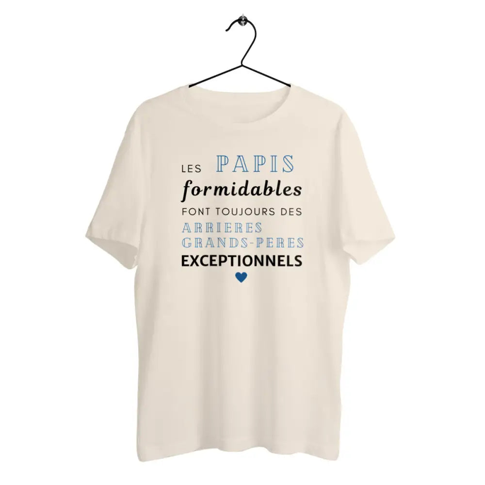 T-shirt homme en coton bio Les papis formidables