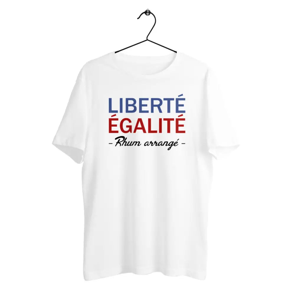 T-shirt homme en coton bio Liberté égalité Rhum arrangé