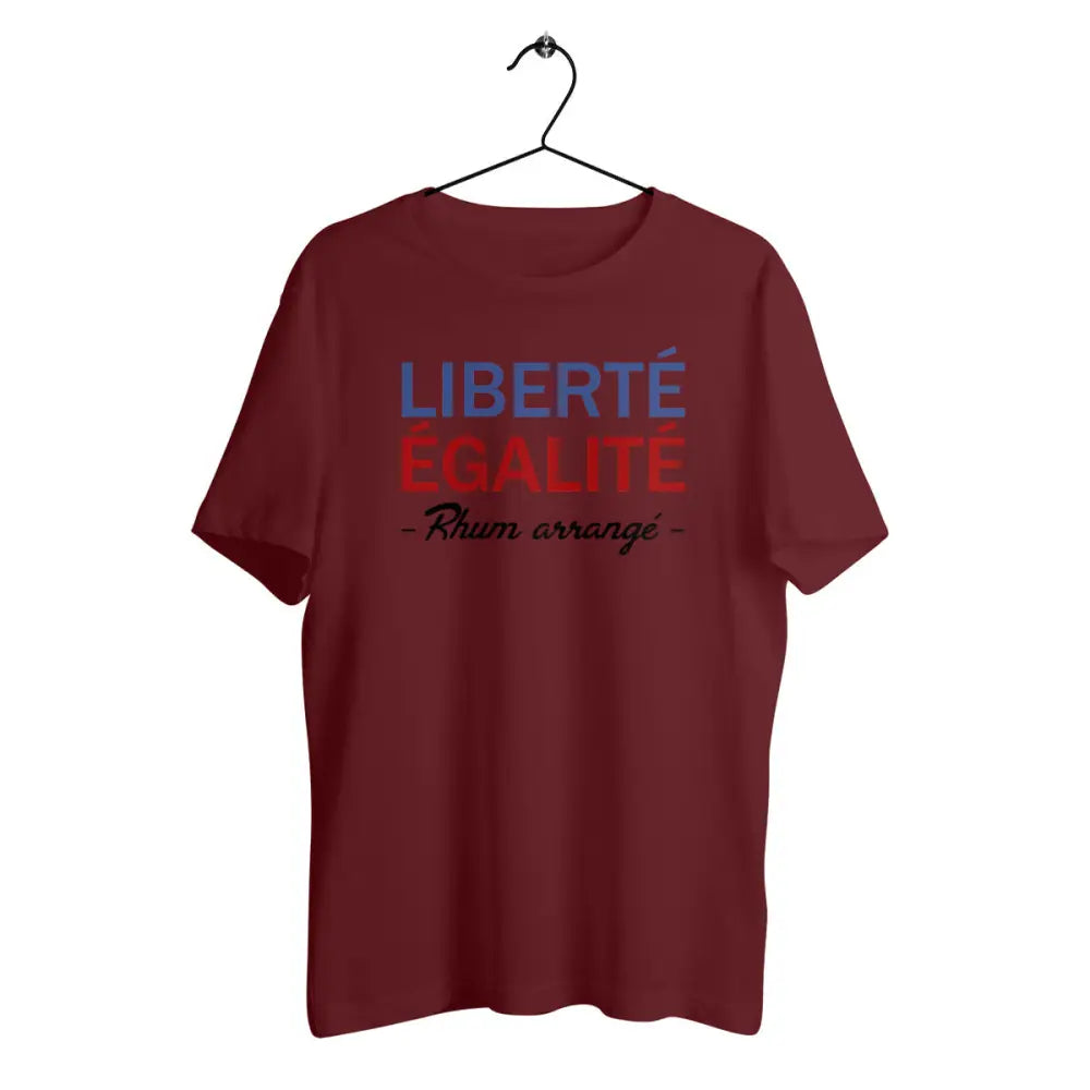 T-shirt homme en coton bio Liberté égalité Rhum arrangé