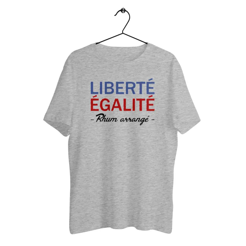 T-shirt homme en coton bio Liberté égalité Rhum arrangé