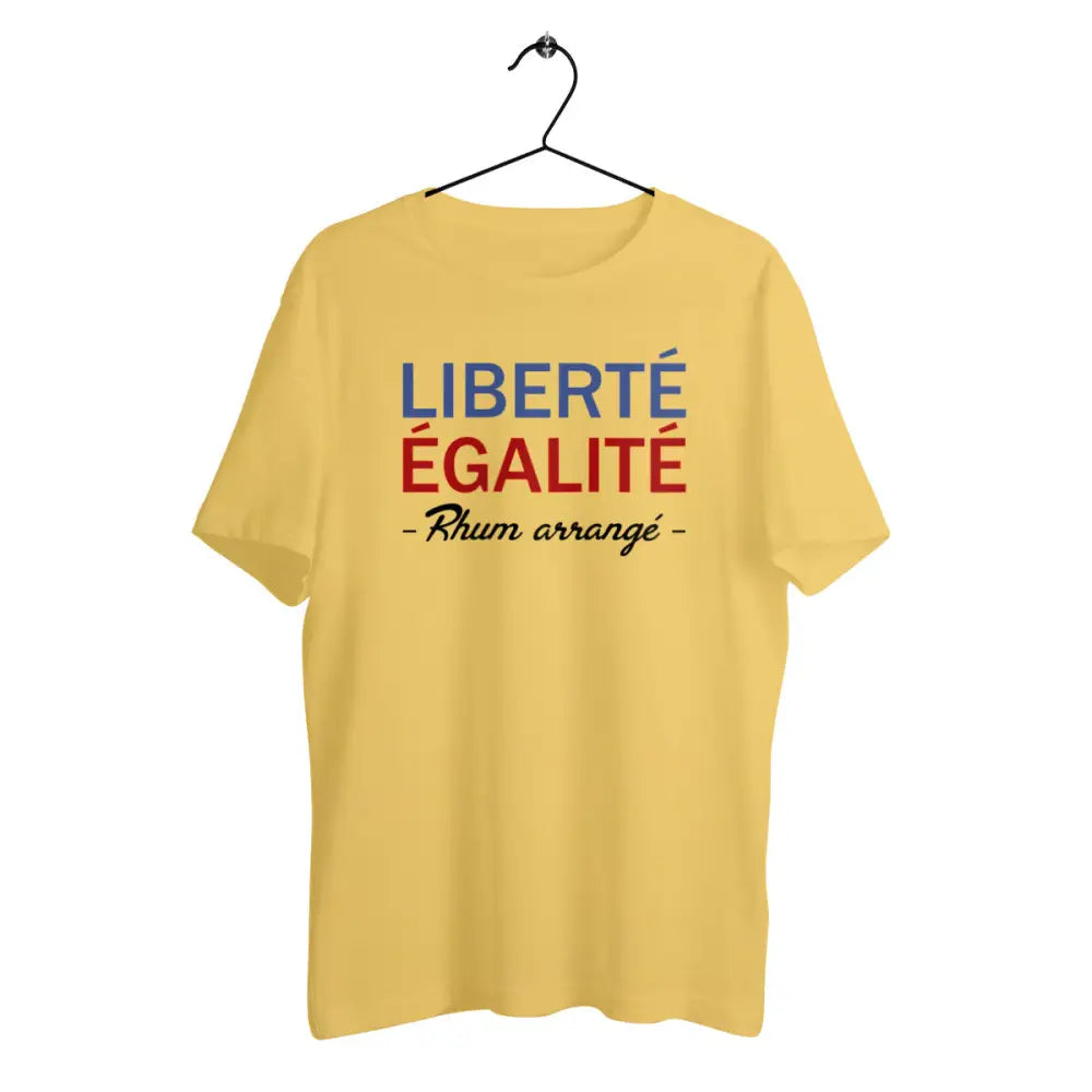 T-shirt homme en coton bio Liberté égalité Rhum arrangé