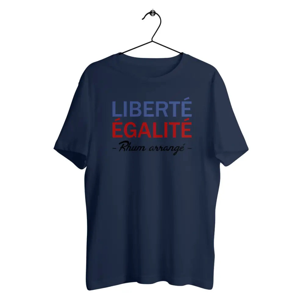 T-shirt homme en coton bio Liberté égalité Rhum arrangé