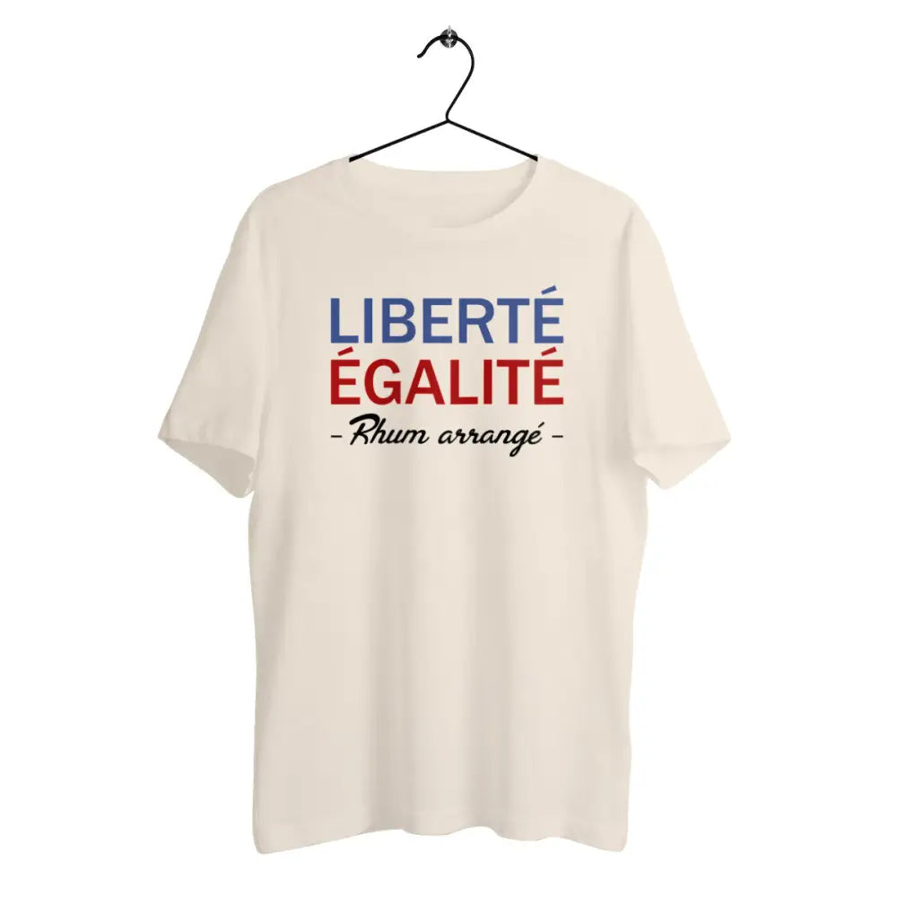 T-shirt homme en coton bio Liberté égalité Rhum arrangé