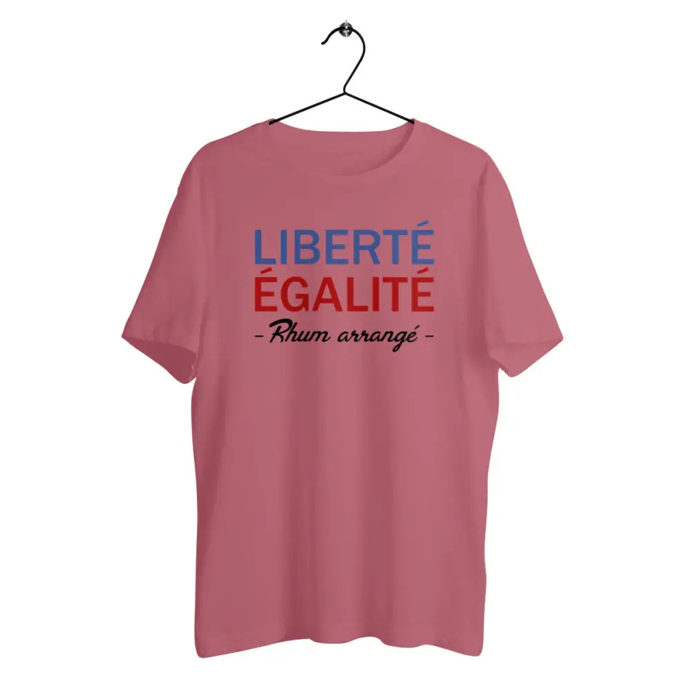 T-shirt homme en coton bio Liberté égalité Rhum arrangé