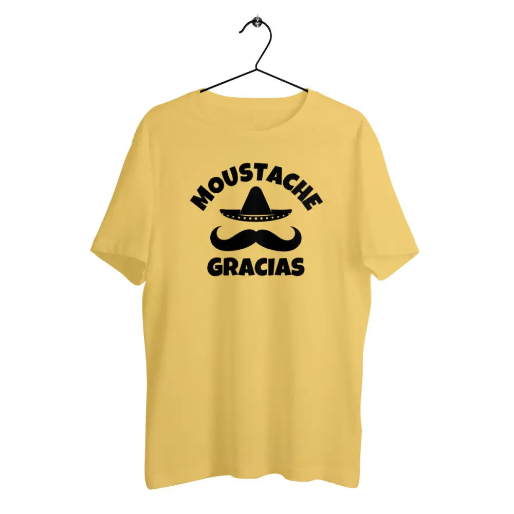 T-shirt homme en coton bio Moustache gracias