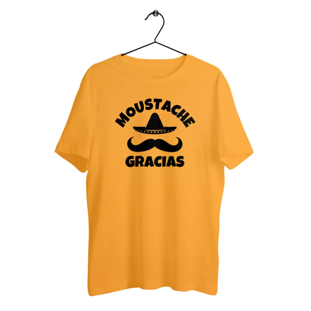 T-shirt homme en coton bio Moustache gracias