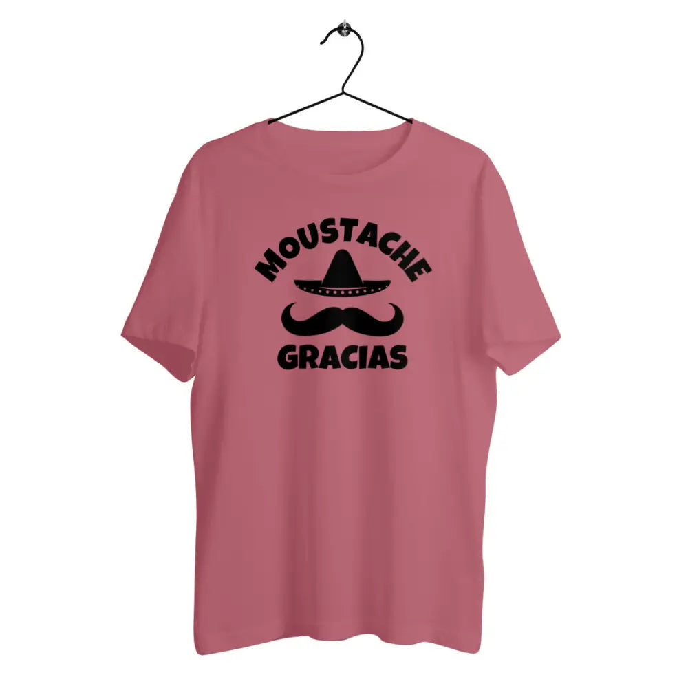 T-shirt homme en coton bio Moustache gracias