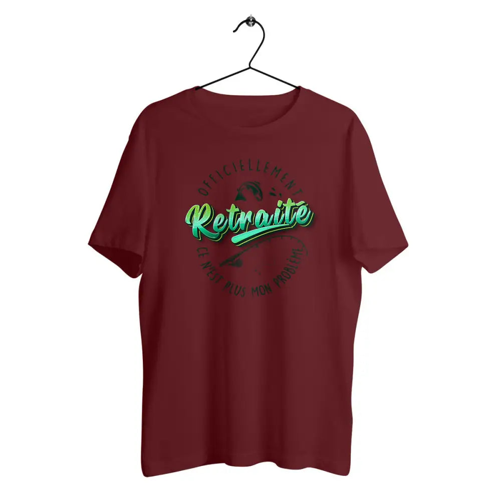 T-shirt homme en coton bio Officiellement retraité