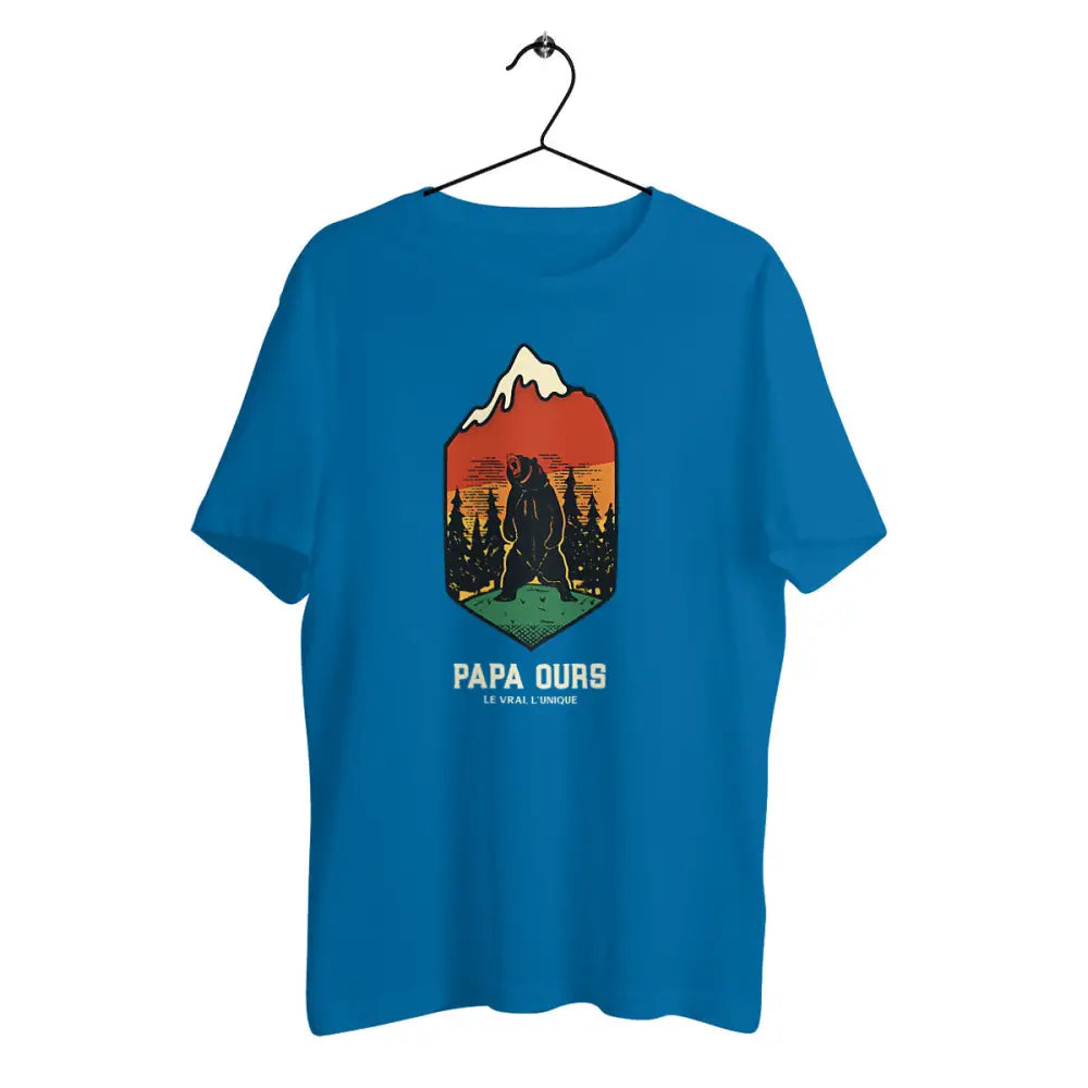 T-shirt homme en coton bio Papa ours