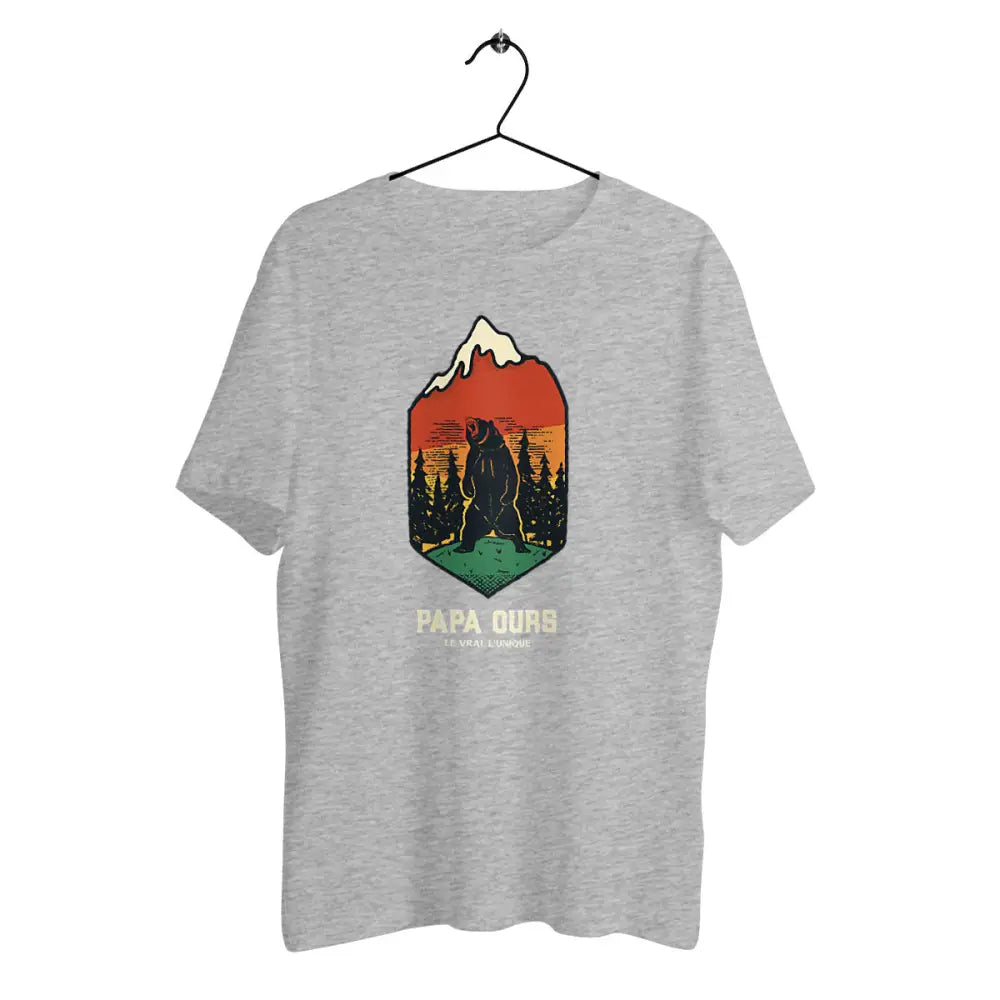T-shirt homme en coton bio Papa ours