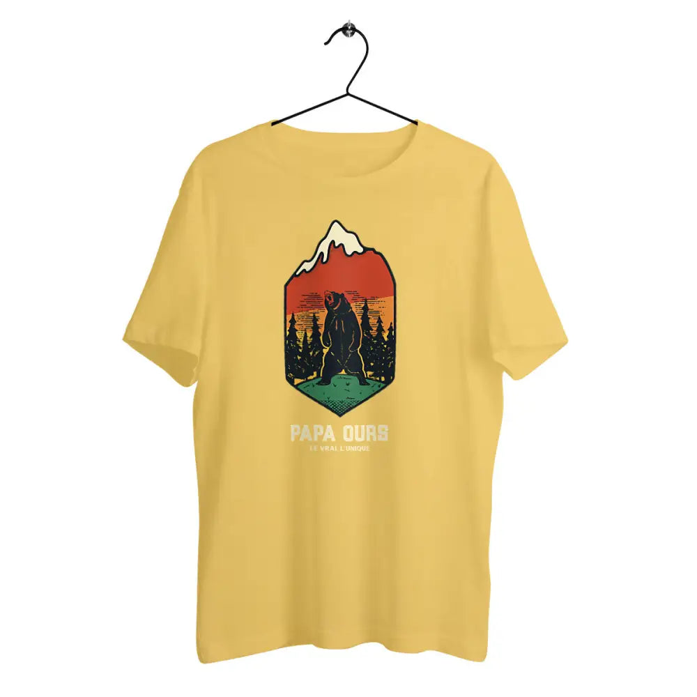 T-shirt homme en coton bio Papa ours