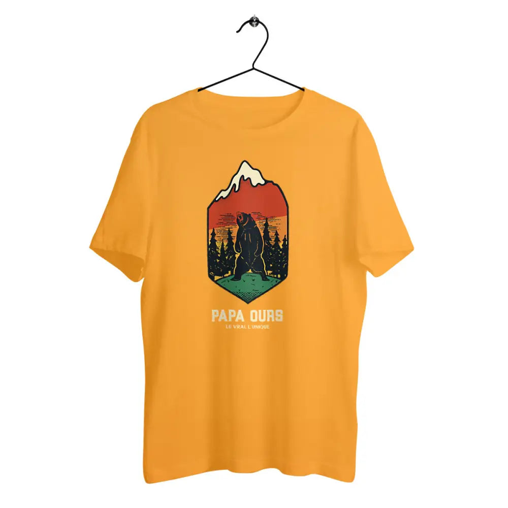 T-shirt homme en coton bio Papa ours