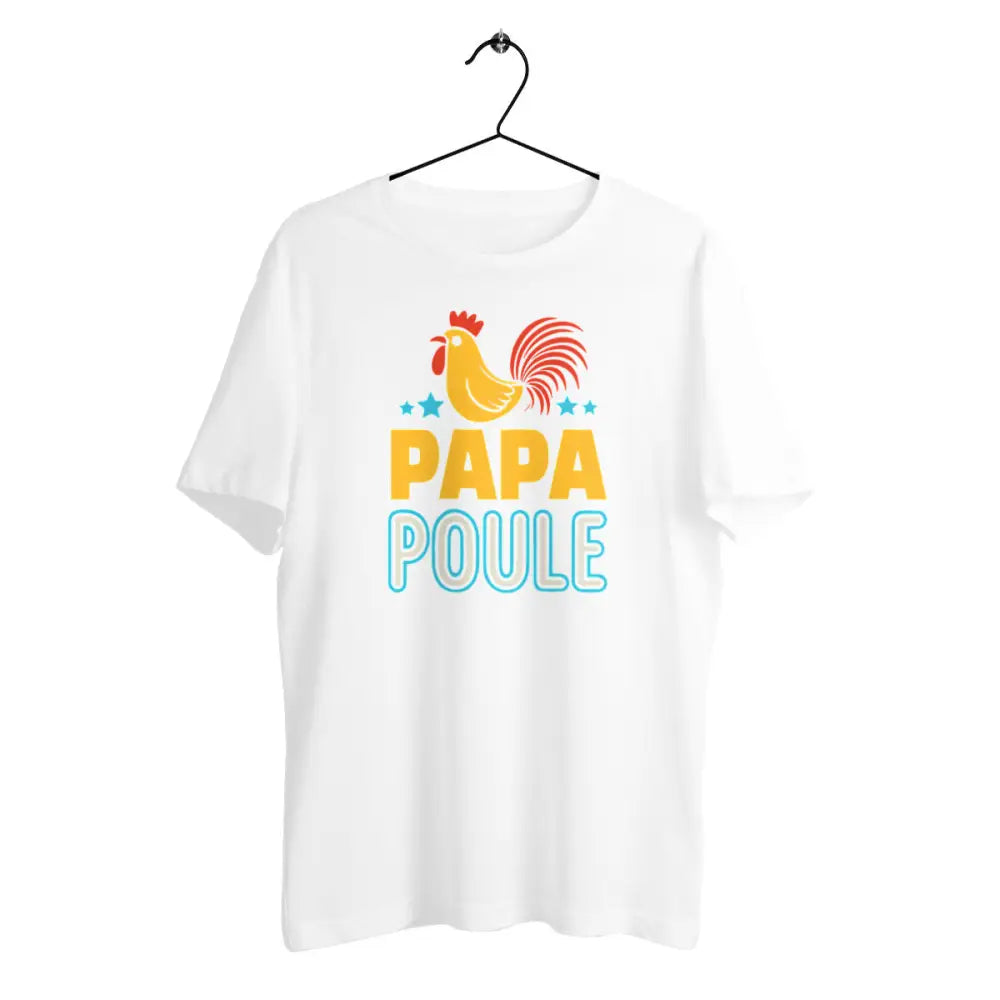 T-shirt homme en coton bio Papa poule