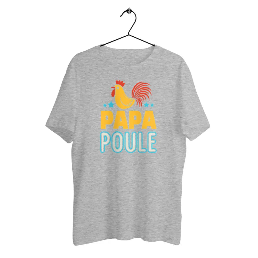 T-shirt homme en coton bio Papa poule