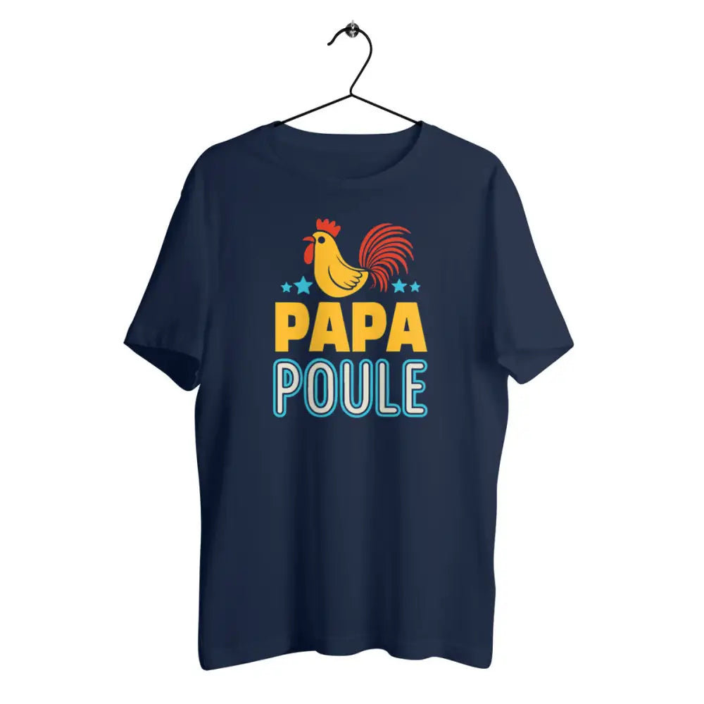T-shirt homme en coton bio Papa poule