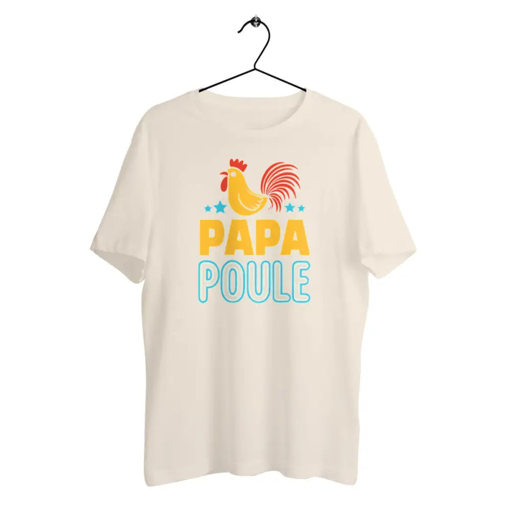 T-shirt homme en coton bio Papa poule