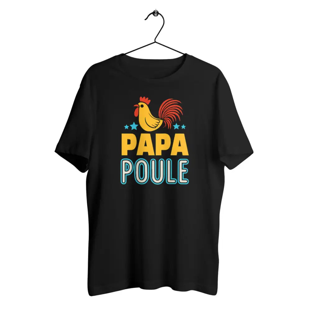 T-shirt homme en coton bio Papa poule