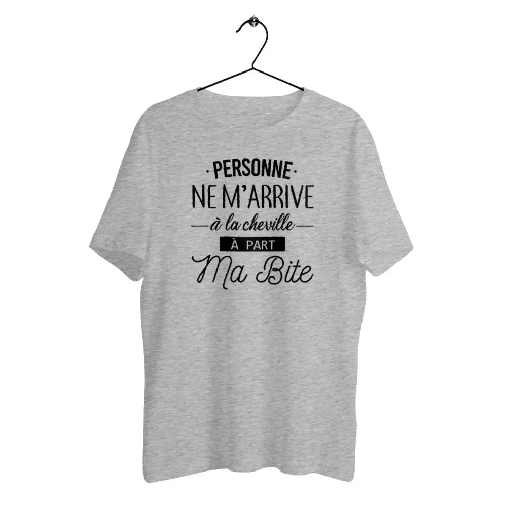 T-shirt homme en coton bio Personne ne m'arrive à la cheville