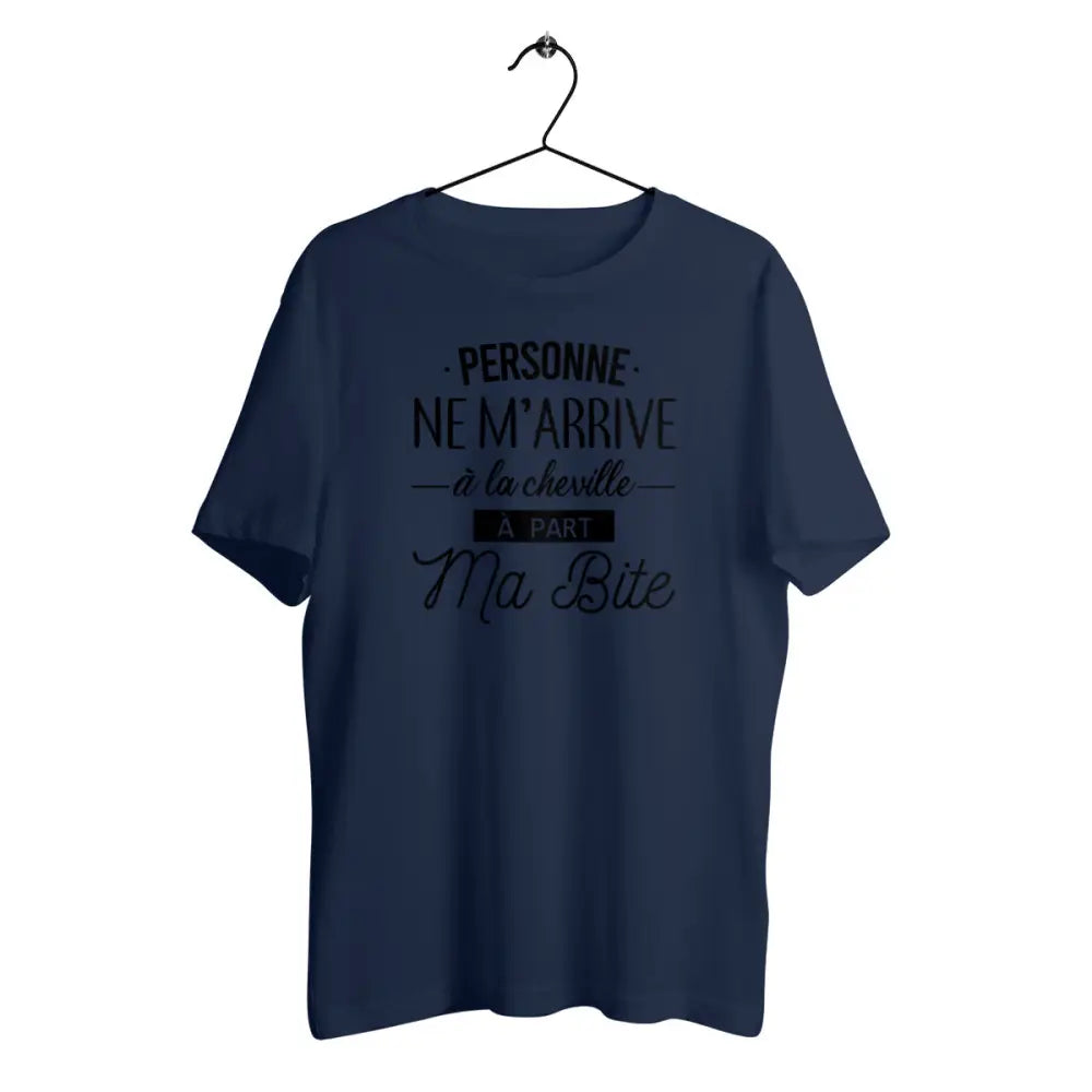 T-shirt homme en coton bio Personne ne m'arrive à la cheville