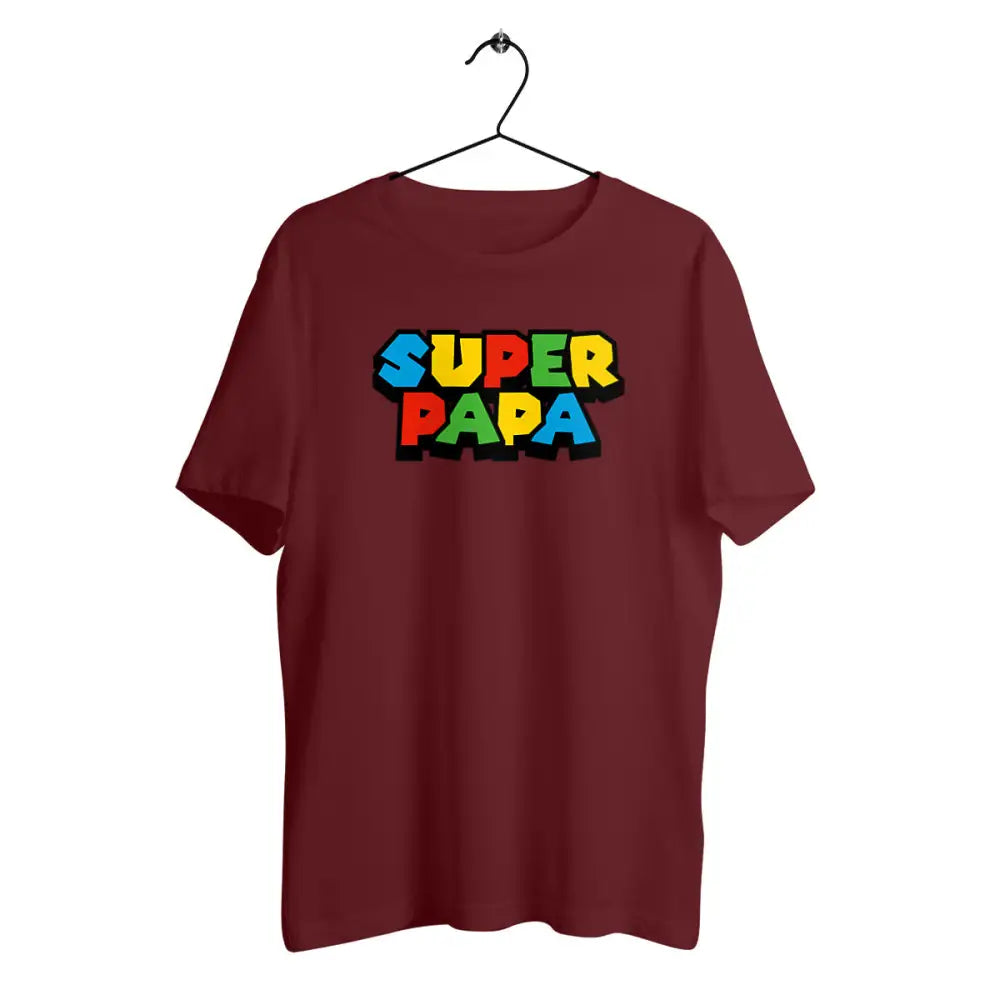 T-shirt homme en coton bio Super papa