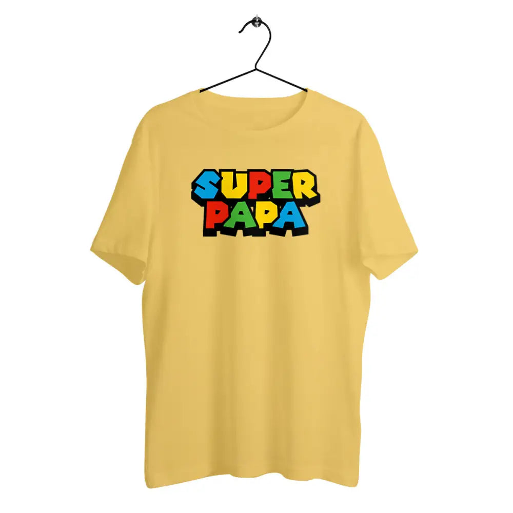 T-shirt homme en coton bio Super papa