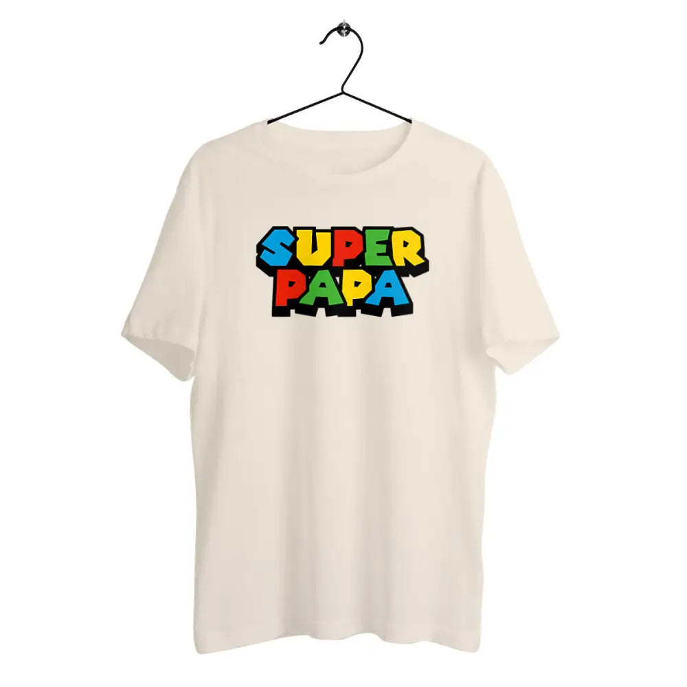 T-shirt homme en coton bio Super papa