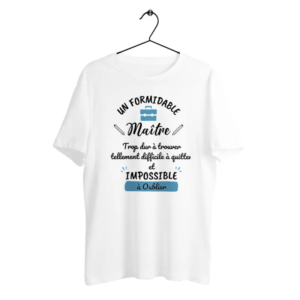 T-shirt homme en coton bio Un formidable maître