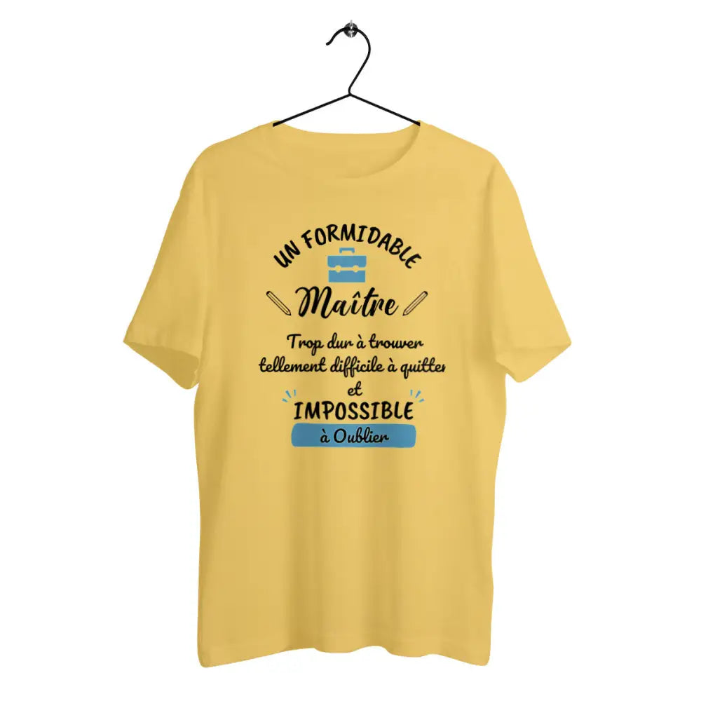 T-shirt homme en coton bio Un formidable maître