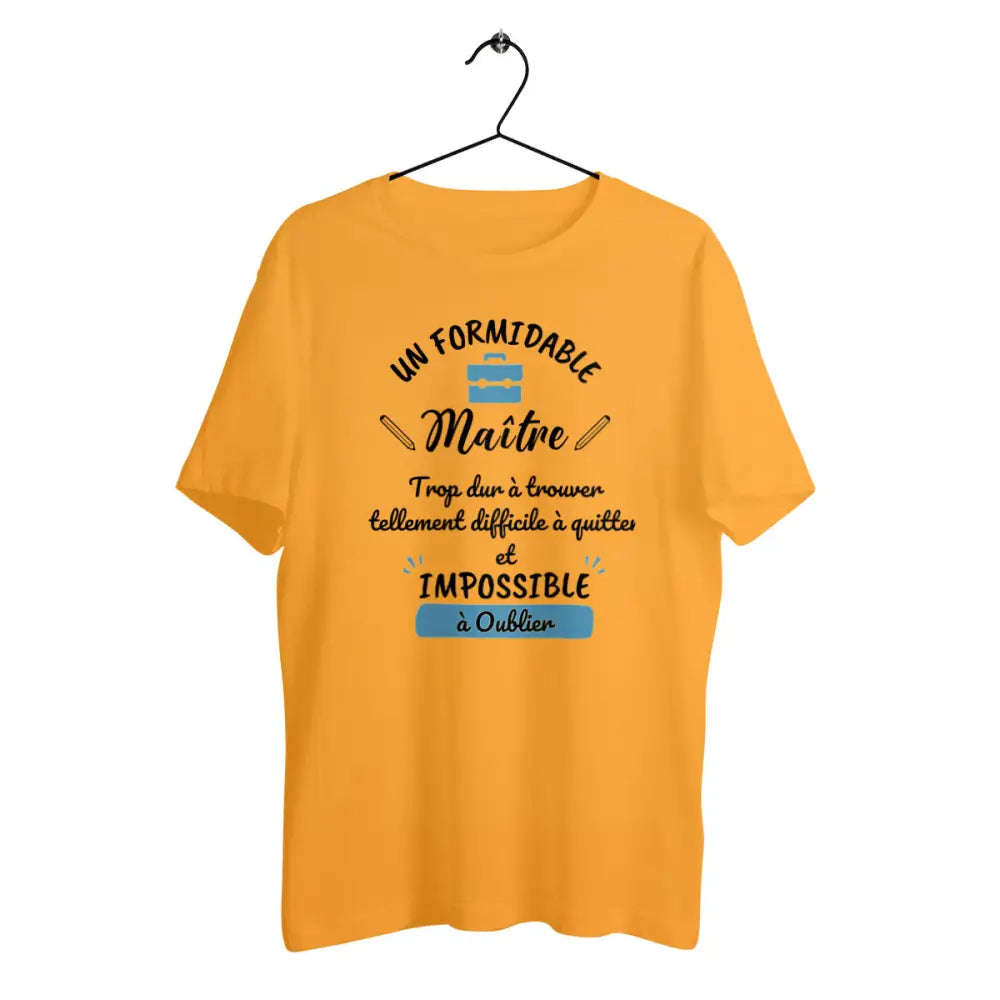 T-shirt homme en coton bio Un formidable maître