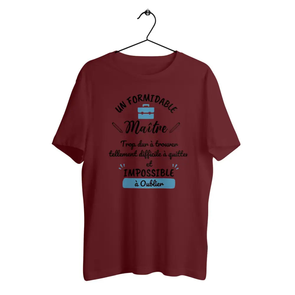 T-shirt homme en coton bio Un formidable maître