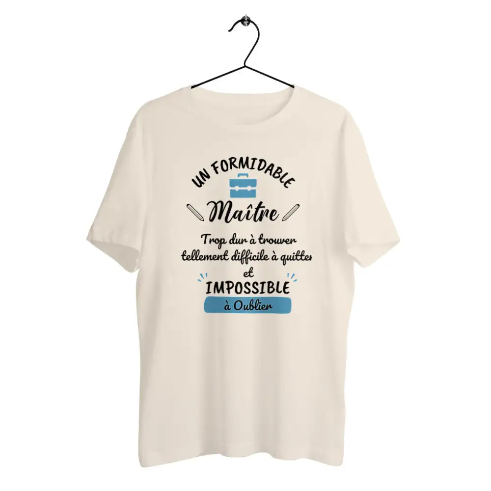T-shirt homme en coton bio Un formidable maître