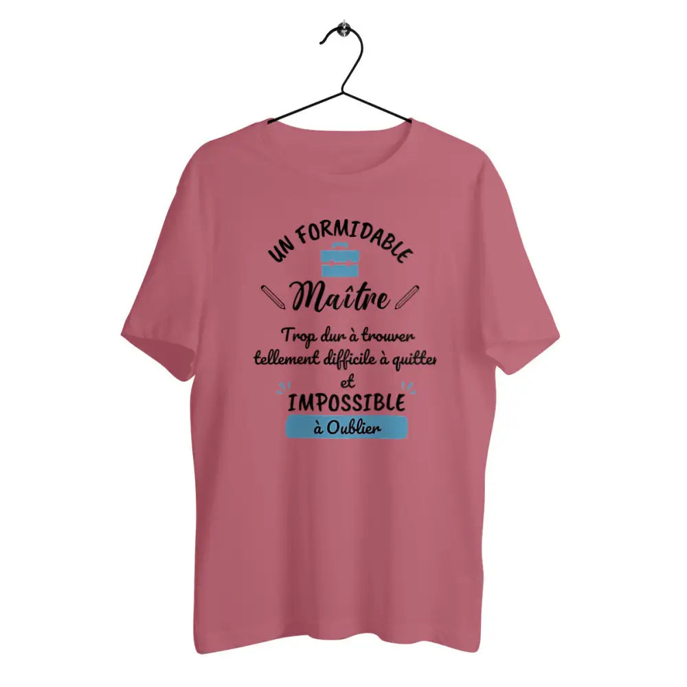 T-shirt homme en coton bio Un formidable maître