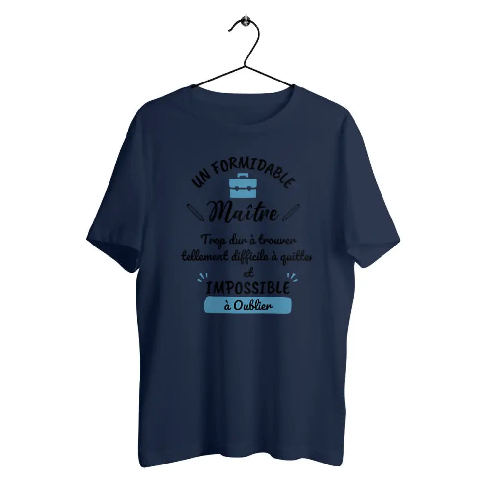 T-shirt homme en coton bio Un formidable maître