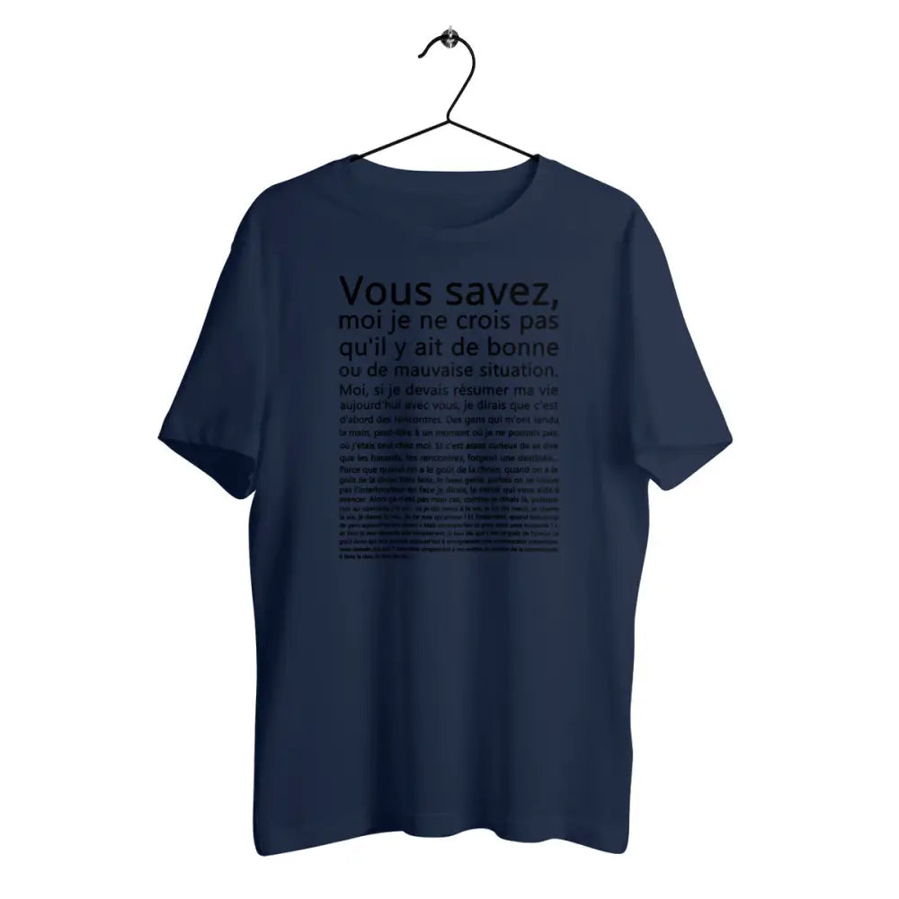 T-shirt homme en coton bio Vous savez