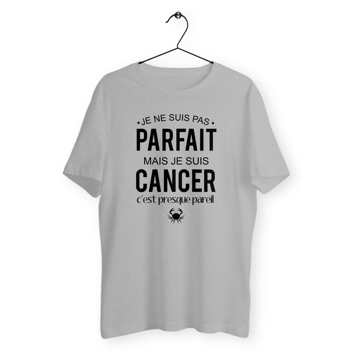 T-shirt homme col rond - Pas parfait mais cancer