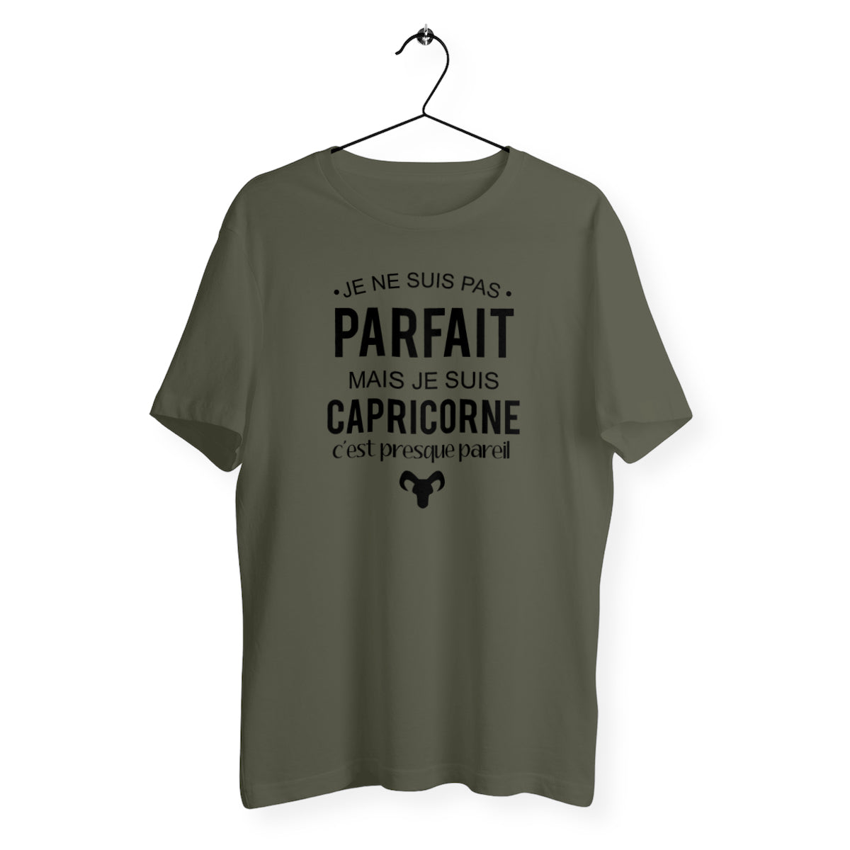 T-shirt homme col rond - Pas parfait mais capricorne